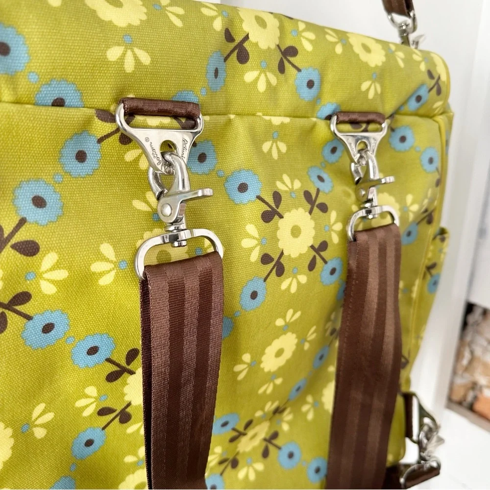 PETUNIA PICKLE BOTTOM green boxy backpack diaper bag - Picture 6 of 7